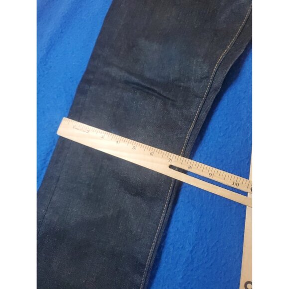 Uniqlo Selvedge Denim Jeans Slim Fit Pants Yellow Stiches Women's Size 30 - Picture 13 of 16